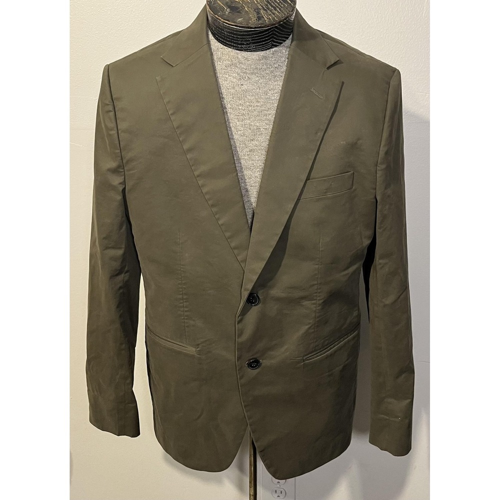 STUDIOSUITS Jacket‎ Mens 40R Green Two Button Blazer Sport Coat Hand Crafted